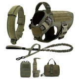 Tactical Dog Harness with MOLLE Panels for Medium & Large Dogs