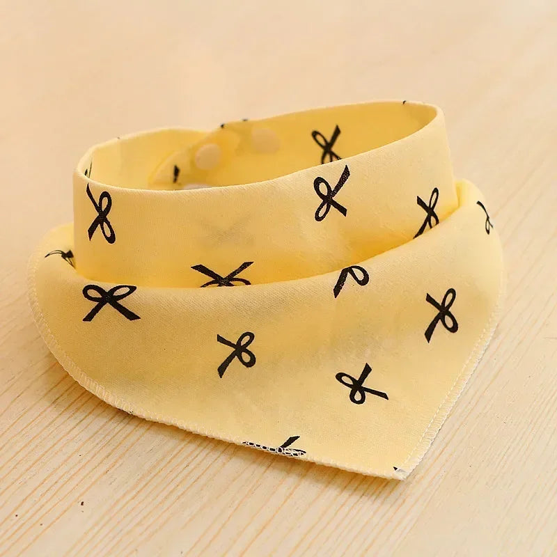 Cute Printed Dog Bandana, Soft Cotton Kerchief for Dogs and Cats