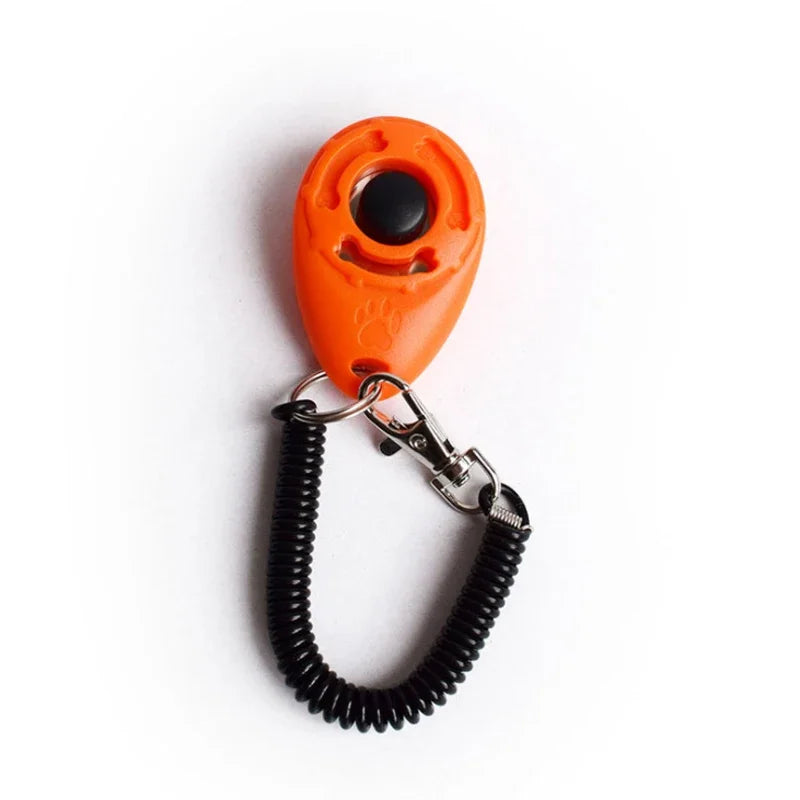 Dog Training Clicker with Wrist Coil and Clip