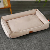 Waterproof Bolster Dog Bed with Removable Pad, S to 2XL