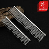 Stainless Steel Dog Grooming Comb with Tapered Pins, 4 Styles