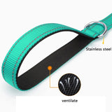 Reflective Nylon Dog Leash with Padded Handle, 4, 5 or 6 ft