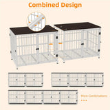 Wooden Dog Crate Furniture, Connectable End Table