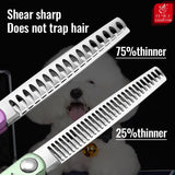 Fenice 6.5 Inch Dog Grooming Scissors Set, Straight, Curved & Thinning