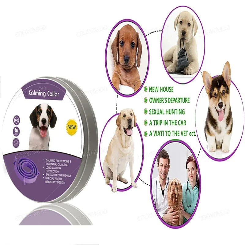 Dog Pheromone Collar for Anxiety, Adjustable and Waterproof