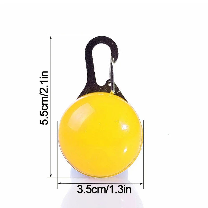 LED Dog Collar Light Pendant with 3 Modes, 6 Colors