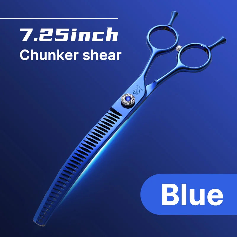 Curved Dog Grooming Thinning Shears, 7.25 Inch Japanese 440C