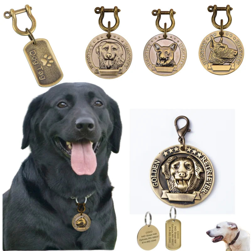 Custom Engraved Dog ID Tags in Bulk, 5 or 10 Pack