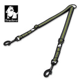 Double Dog Leash Coupler for Two Dogs, Reflective Nylon