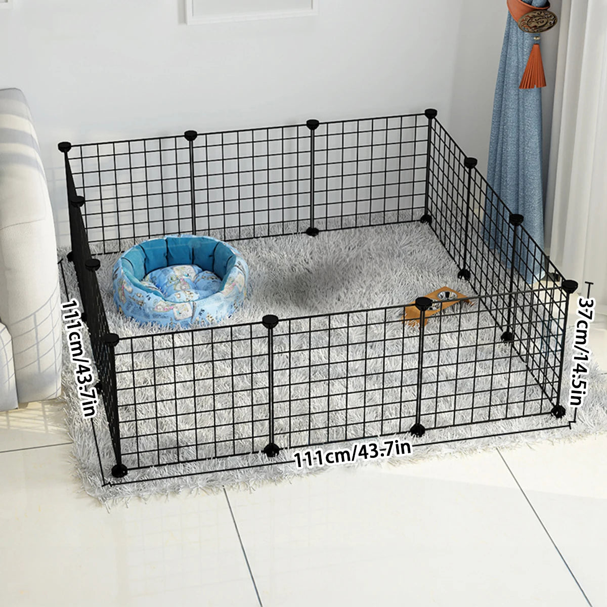 DIY Wire Mesh Dog Fence Panels, Modular Pet Barrier