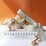Lace Wedding Dog Collar with Bow and Personalized ID