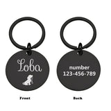 Double-Sided Custom Dog ID Tag with Name and Back Engraving