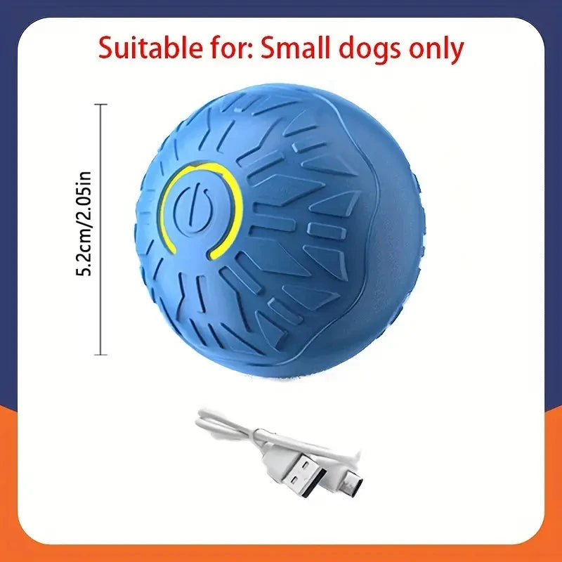 Smart Rolling Dog Ball That Moves on Its Own, USB Rechargeable