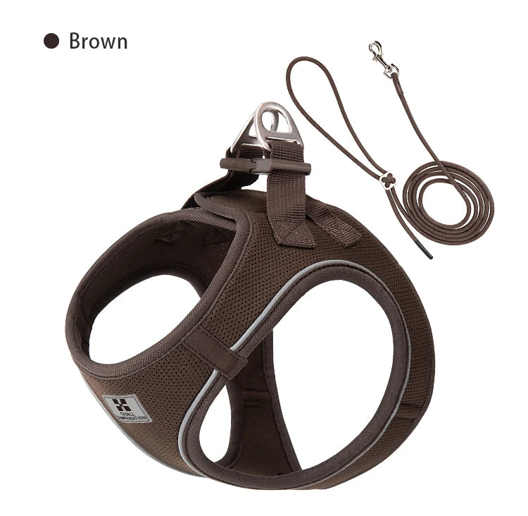Step-In Dog Harness and Leash Set for Small Dogs and Cats