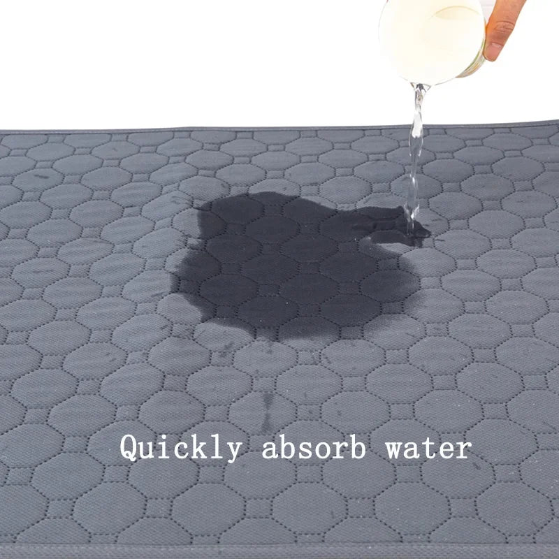 Washable Dog Pee Pad, Reusable Puppy Training Mat with Non-Slip Back