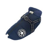 Large Dog Winter Coat with Built-In Harness, Up to 5XL