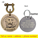 Personalized Engraved Dog ID Tag with Name, Phone and Address