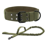 Tactical Dog Collar and Leash Set for Strong Medium Large Dogs