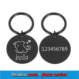 Double-Sided Custom Dog ID Tag with Name and Back Engraving