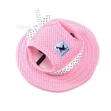 Dog Baseball Cap with Ear Holes, Breathable Mesh Visor Hat