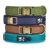 Padded Dog Collar with Quick Release Metal Buckle, S to XL