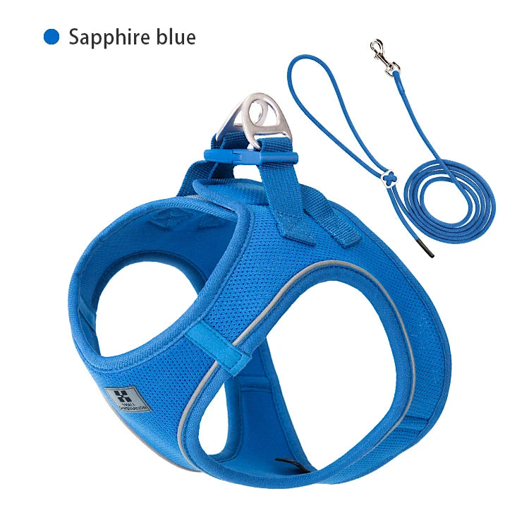 Step-In Dog Harness and Leash Set for Small Dogs and Cats