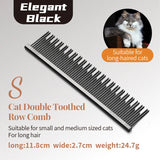 Stainless Steel Dog Grooming Comb with Tapered Pins, 4 Styles