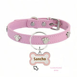 Custom Puppy Collar and Name Tag Set, Double-Sided Engraving