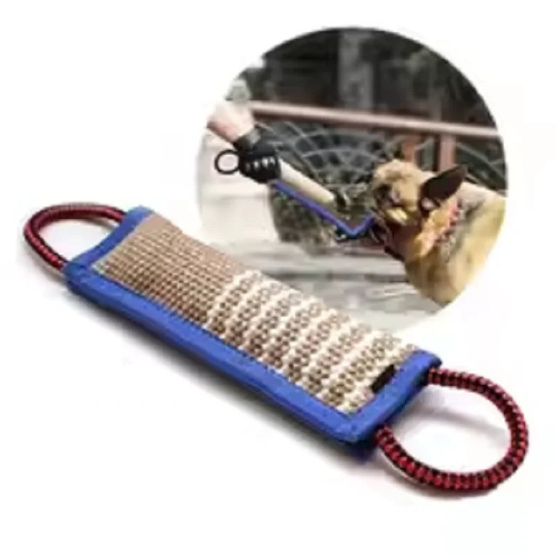Jute Dog Bite Tug with Two Handles for Training
