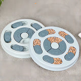 Dog Puzzle Feeder with Food Compartments, 9.4 in Round