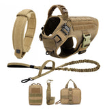 Tactical Dog Harness with MOLLE Panels for Medium & Large Dogs