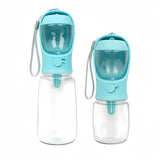 Portable Dog Water Bottle with Food Container for Walks