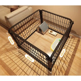Indoor Dog Playpen with Self-Locking Gate for Small & Medium Dogs