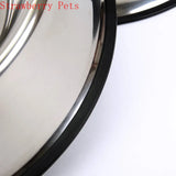 Stainless Steel Dog Bowl with Non-Slip Rubber Base