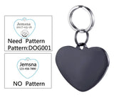 Engraved Dog ID Tag, Two-Sided Stainless Steel Name Tag
