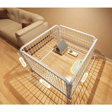 Indoor Dog Playpen with Self-Locking Gate for Small & Medium Dogs