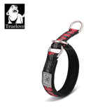 Padded Half Check Dog Collar with P Chain, Reflective Nylon