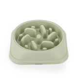 Anti-Gulping Puzzle Dog Bowl with Four Non-Slip Pads, Slow Feeder