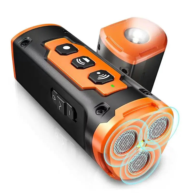 Rechargeable Ultrasonic Dog Bark Deterrent with LED Flashlight