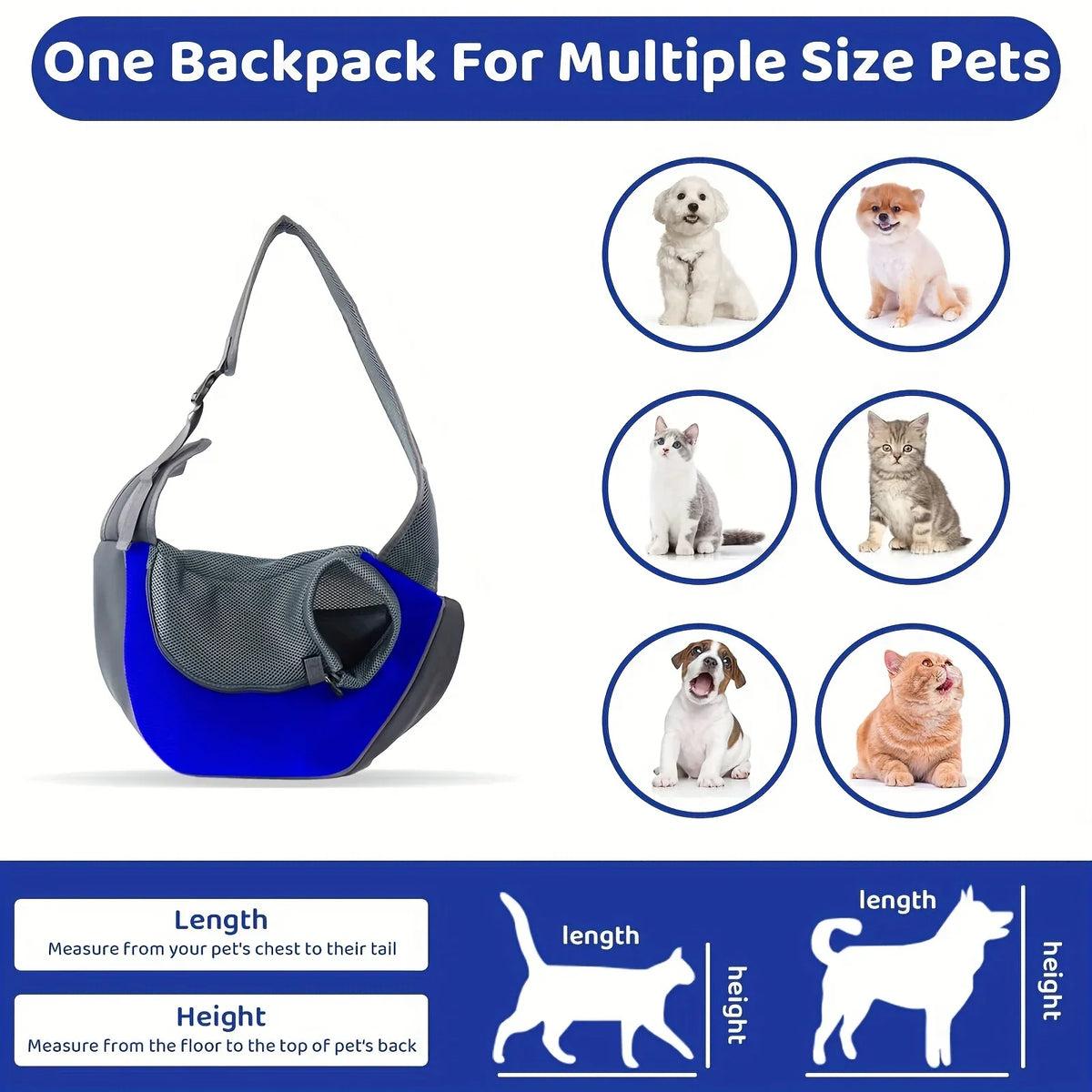 Dog Sling Carrier with Breathable Mesh for Small Dogs