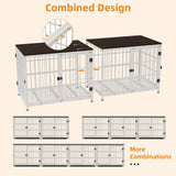 Furniture Style Dog Crate End Table with Removable Tray