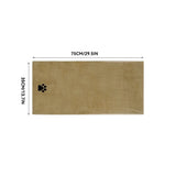 Microfiber Dog Bath Towel with Embroidered Paw Print