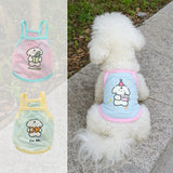 Summer Dog Tank Top in Breathable Ice Silk for Small Dogs