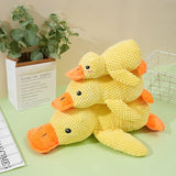 Plush Sleeping Duck Dog Toy with Duck Sound