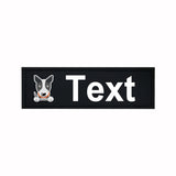 Custom Dog Harness Patches with Name and Phone Number, Set of 2
