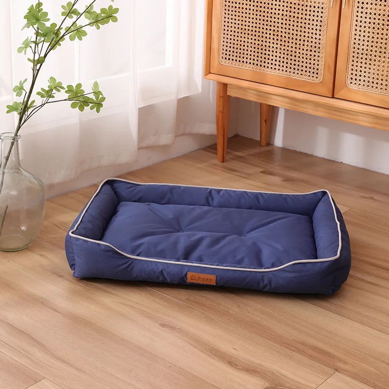 Waterproof Bolster Dog Bed with Removable Pad, S to 2XL