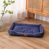 Waterproof Bolster Dog Bed with Removable Pad, S to 2XL