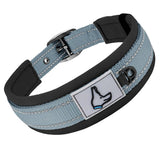 Heavy Duty Padded Dog Collar for Large Dogs, Reflective Nylon