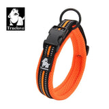 Heavy Duty Padded Dog Collar for Large Dogs, Reflective Nylon