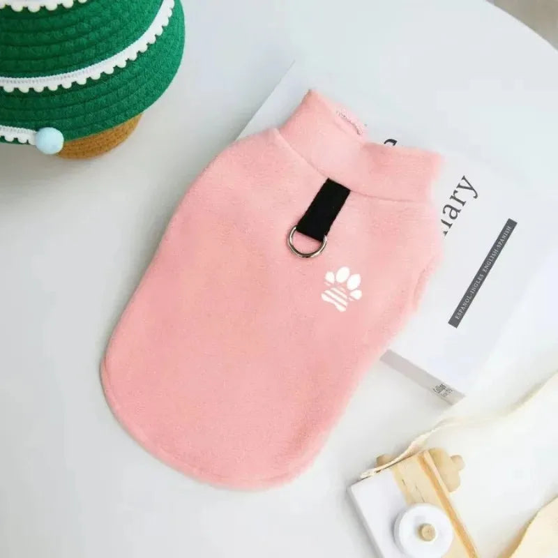 Fleece Dog Sweater for Small Dogs, Warm Winter Pet Coat